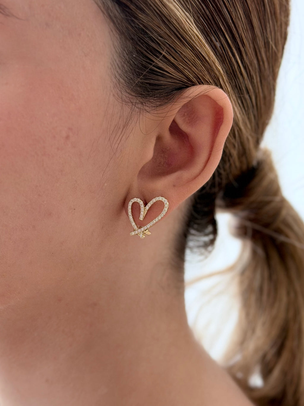 Candonga Corazon Trend Microzircones Rodio