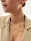 Collar Doble Júpiter Rodio