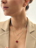 Collar Corazón Murrina Rodio