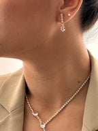 Collar Zircón Rodio