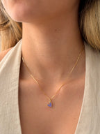 Collar Minimalist Corazon Morado