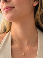 Collar Minimalist Corazon Blanco