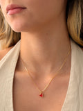 Collar Minimalist Corazon Rojo