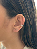 Earcuff Cristal Rodio