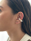 Earcuff Perlas Dorado