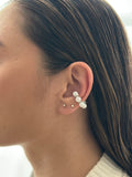 Earcuff Perlas Plateado