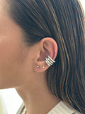 Earcuff Zircones Plateado