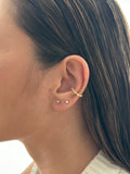 Earcuff Zircones Cristal
