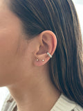 Earcuff Liso Estrella Plateado