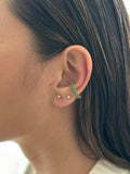 Earcuff Dorado Microzircones Esmeralda