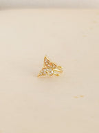 Earcuff Mariposa Microzircones Rodio