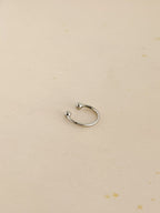 Earcuff Plateado Liso Rodio