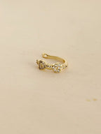 Earcuff Moño Microzircones Rodio
