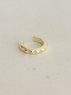 Earcuff Diamantado Dorado Rodio