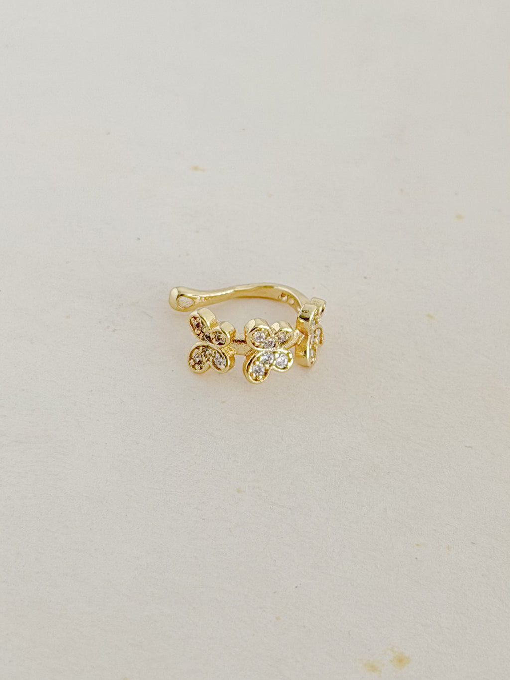 Earcuff Mariposas Microzircon Rodio