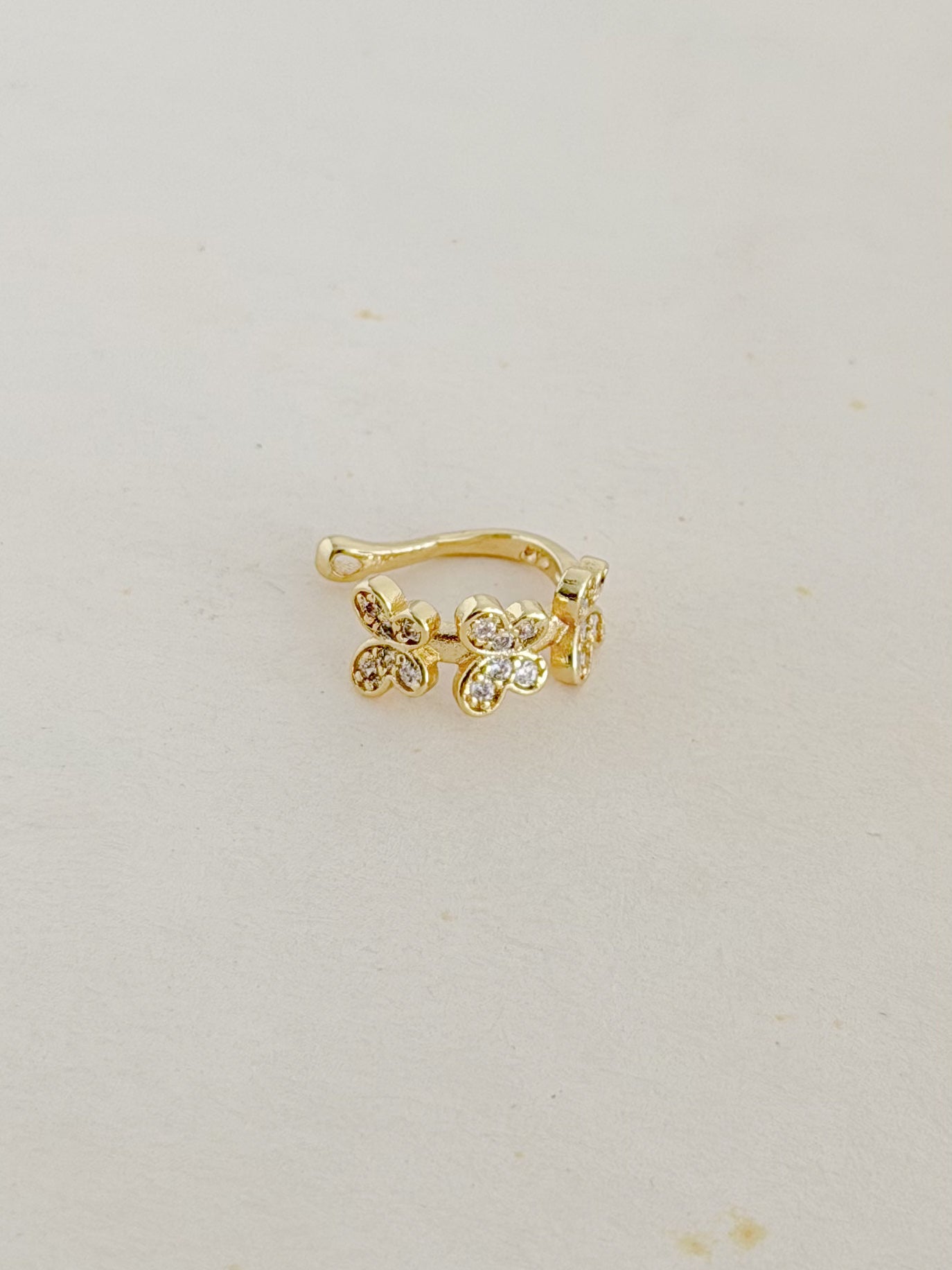 Earcuff Mariposas Microzircon Rodio