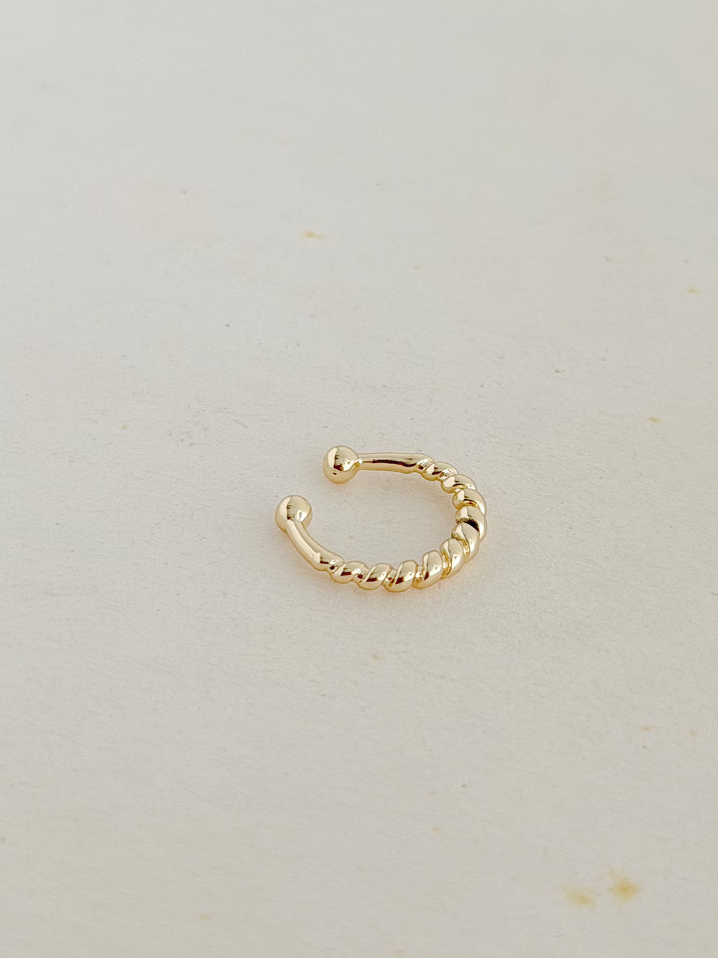 Earcuff Entorchado Rodio
