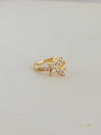 Earcuff Mariposa Microzircon Rodio