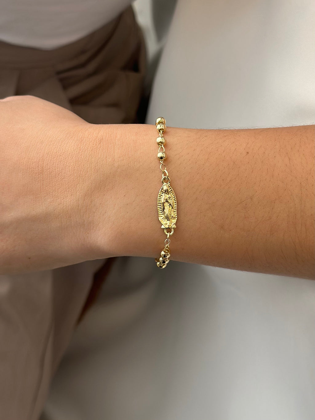 Pulsera Denario Rodio