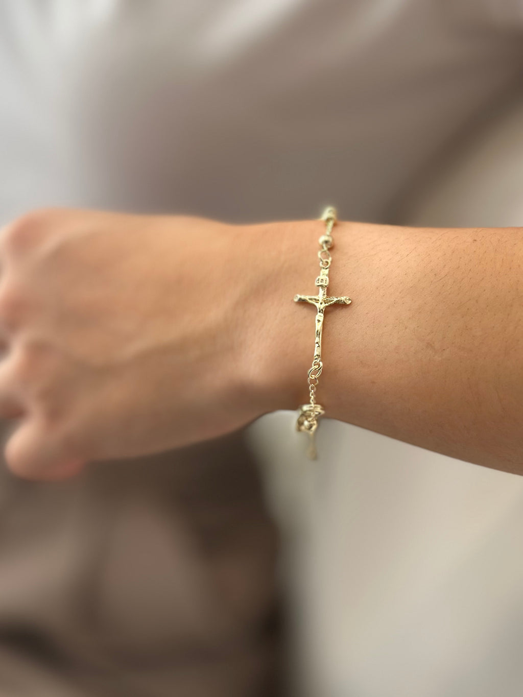 Pulsera Denario Rodio