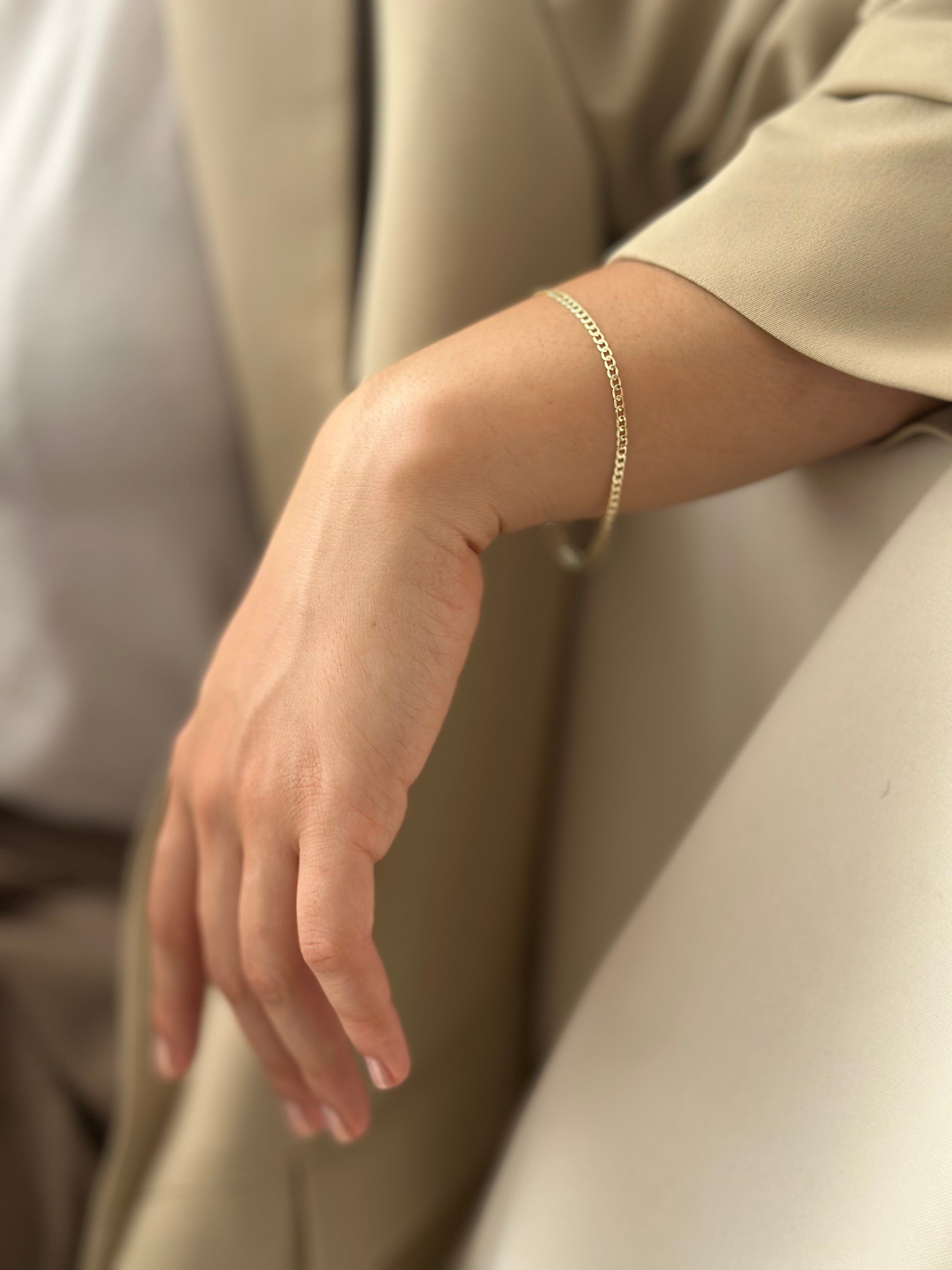 Pulsera Cubanita Rodio