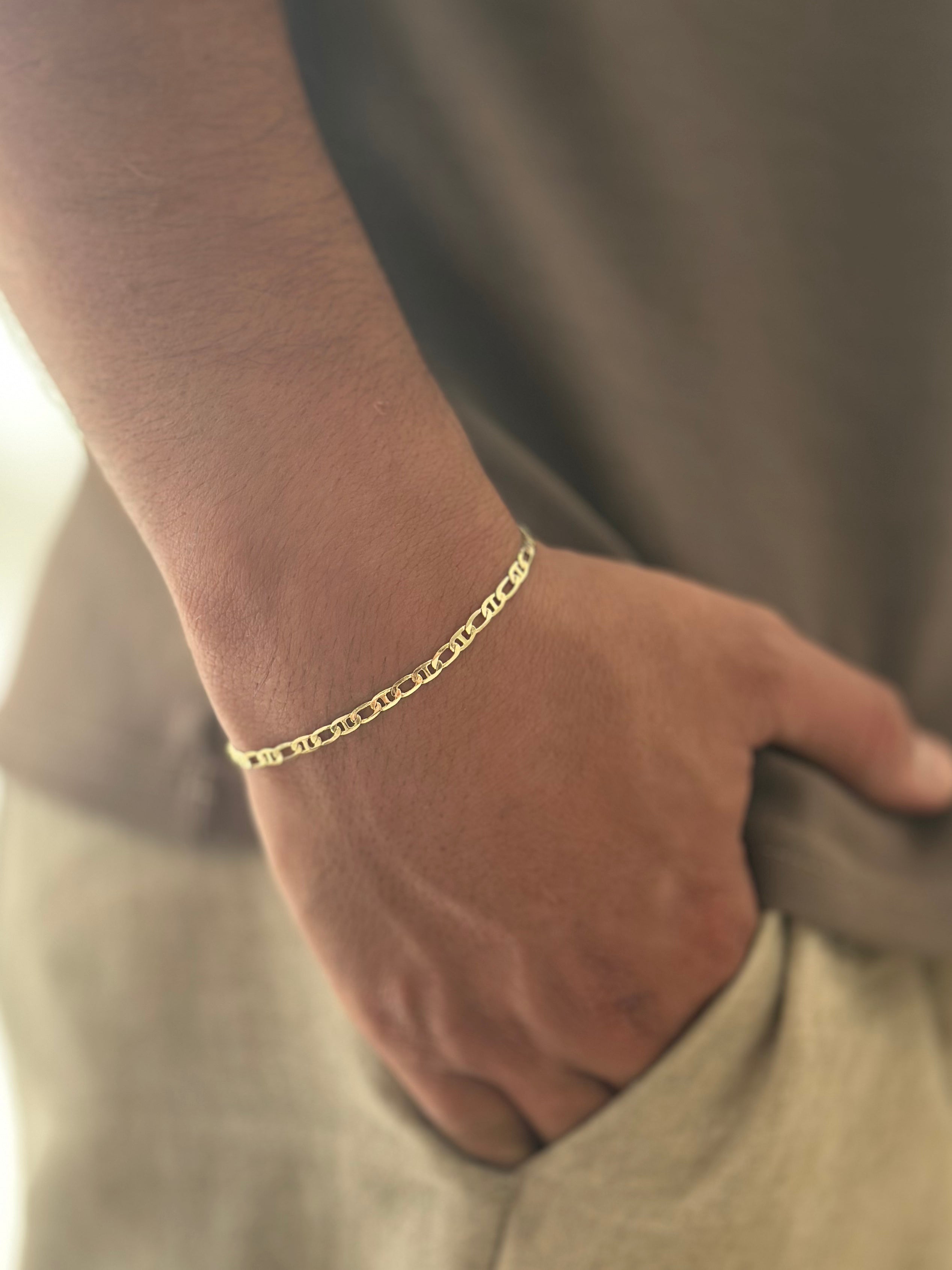 Pulsera Escalera Rodio