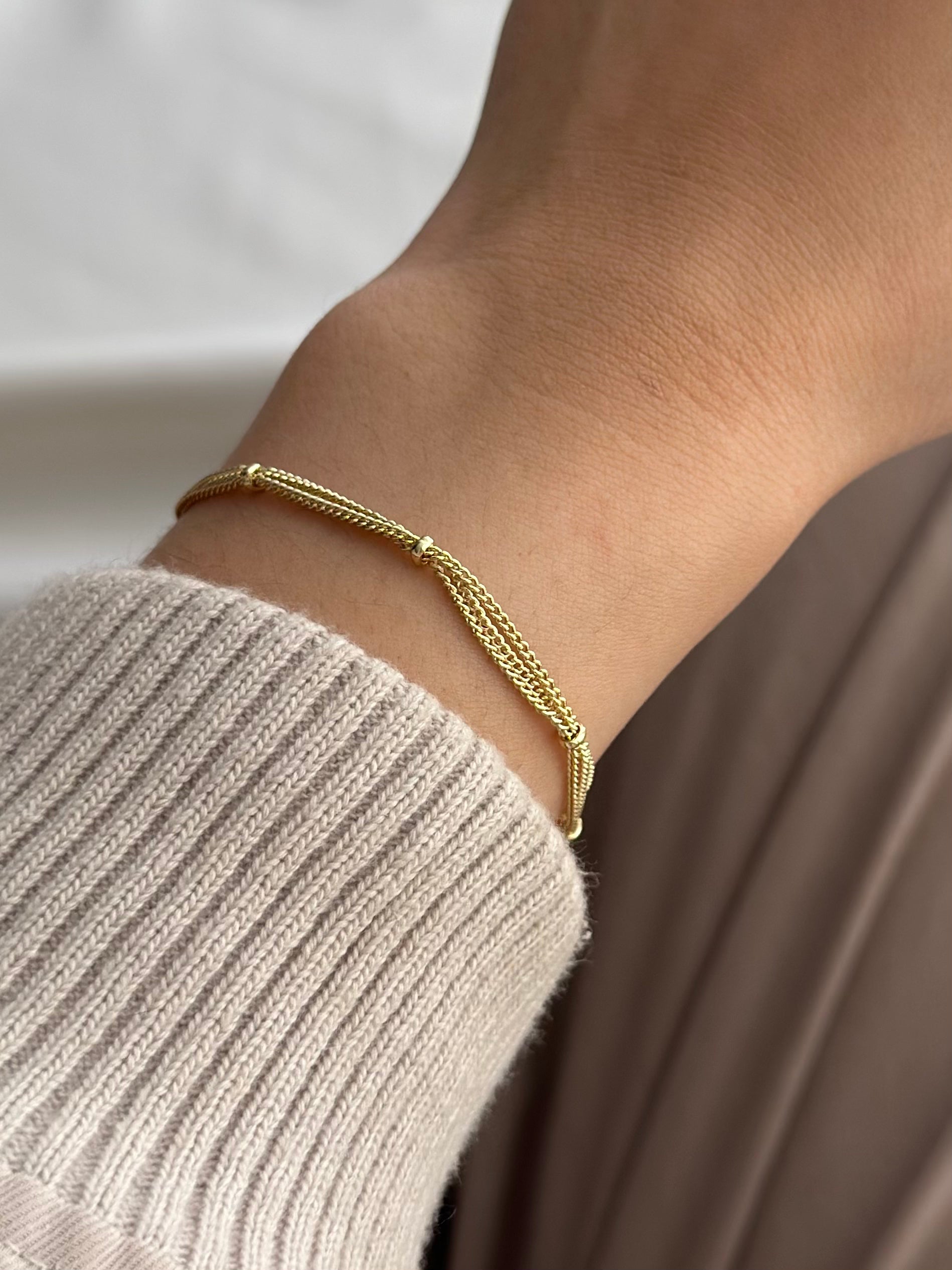 Pulsera Cadenitas Rodio