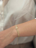 Pulsera Tejido Pantera Dije Guci Dorado