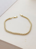 Pulsera Rodio Foxtail Dorado