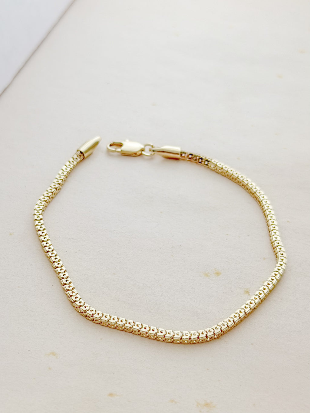 Pulsera Veneciana Gruesa Rodio