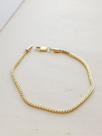 Pulsera Veneciana Gruesa Rodio