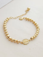 Pulsera Balines #6 Guadalupana Rodio