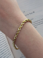 Pulsera Laso 3D Rodio