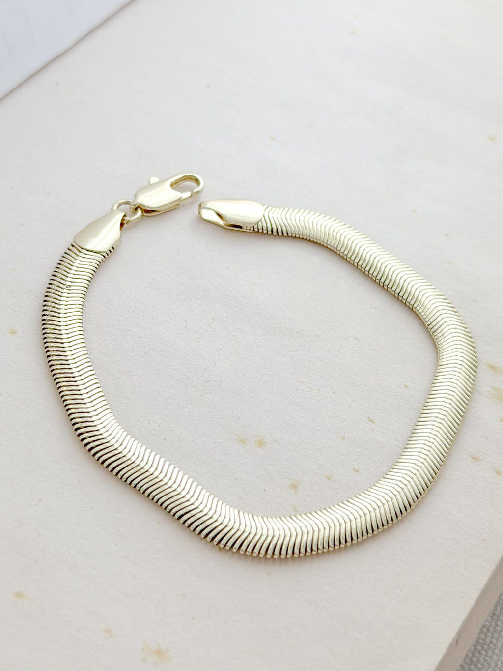 Pulsera  Snake Gruesa Rodio