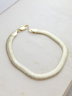 Pulsera  Snake Gruesa Rodio