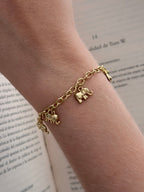 Pulsera Mini Elefantes Rodio
