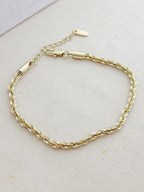 Pulsera Tenza Delgada Rodio