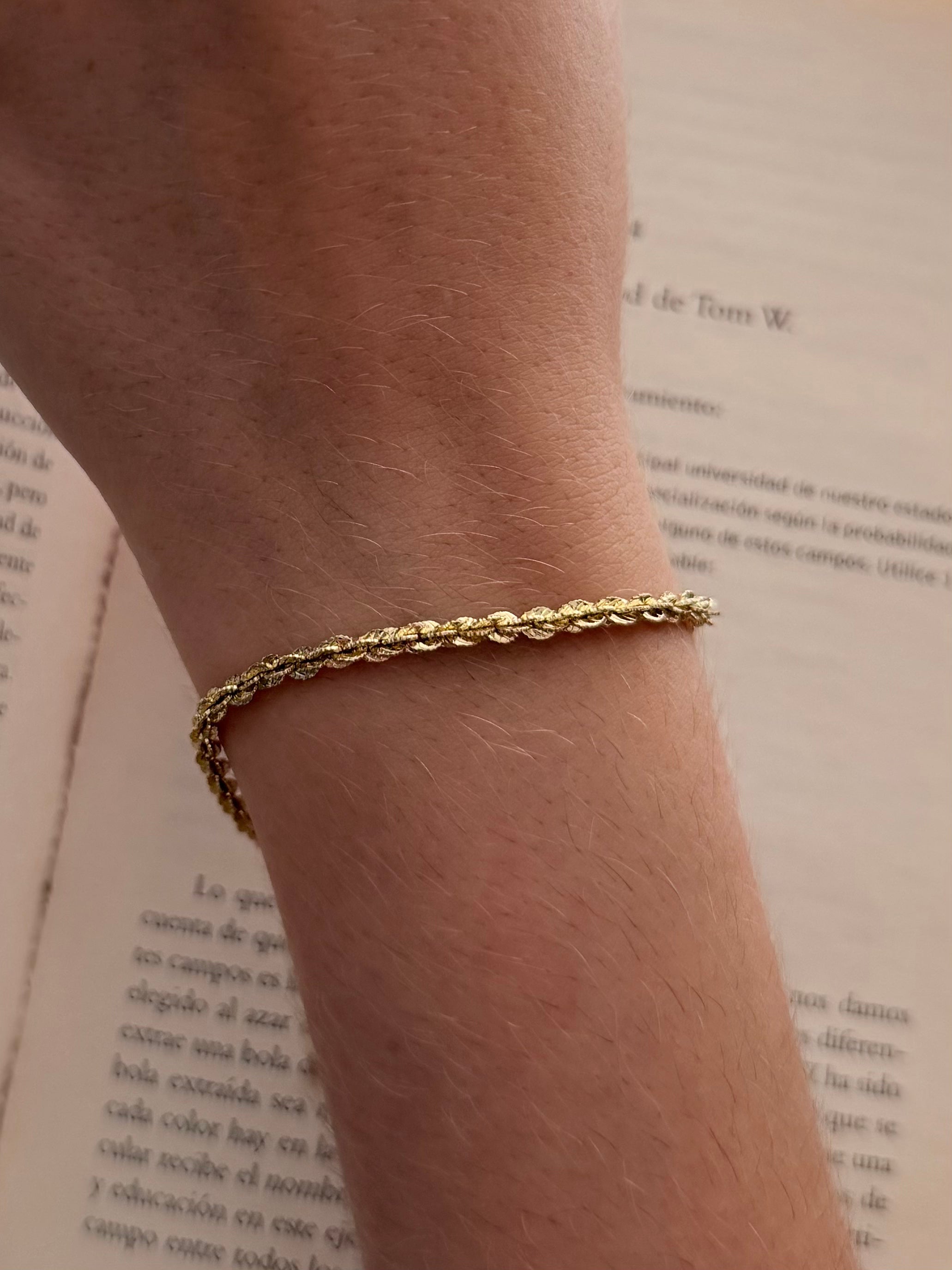 Pulsera Tenza Delgada Rodio