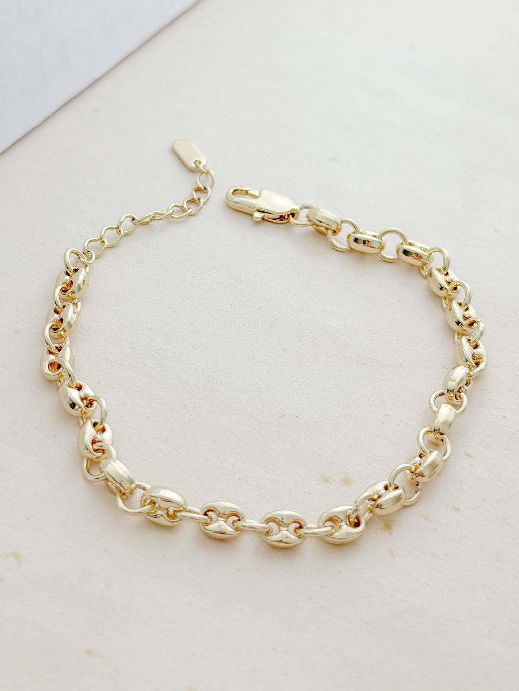 Pulsera Guci Chunki Rodio