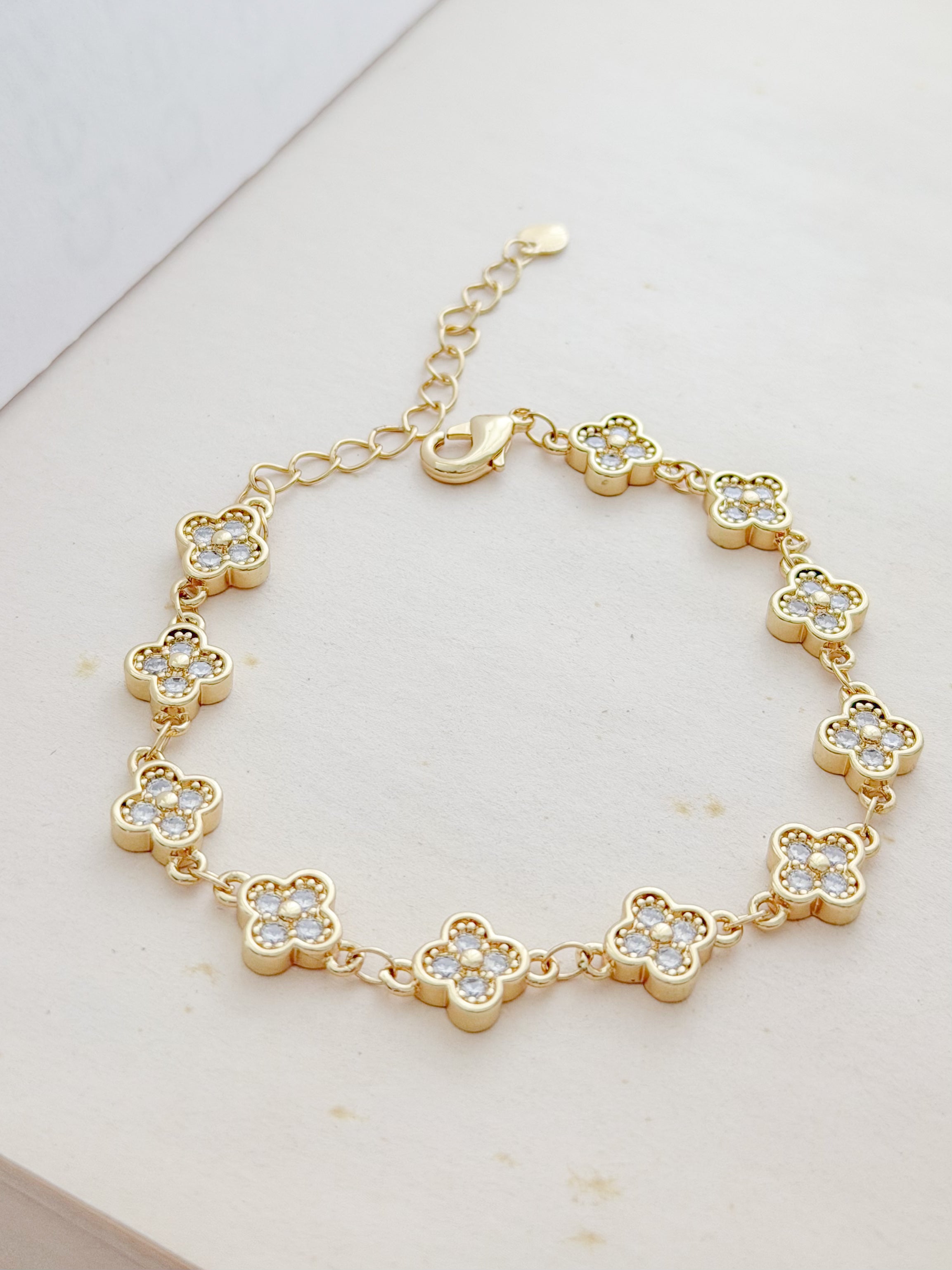 Pulsera Vcf Microzircones Rodio
