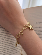 Pulsera Estrellitas De Mar Rodio