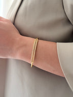 Pulsera Aro Espiga Rodio