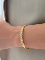 Pulsera Aro Vcf Microzircones Rodio