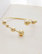 Pulsera Aro Nudo Zircon Baguette Rodio