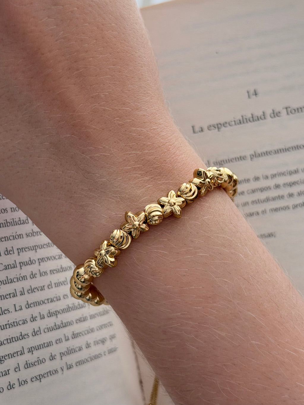 Pulsera Balin Diamantado #6 Hawai Graduable Rodio