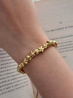 Pulsera Balin Diamantado #6 Hawai Graduable Rodio
