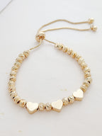 Pulsera Balin Martillado #6 Hawai Graduable Rodio