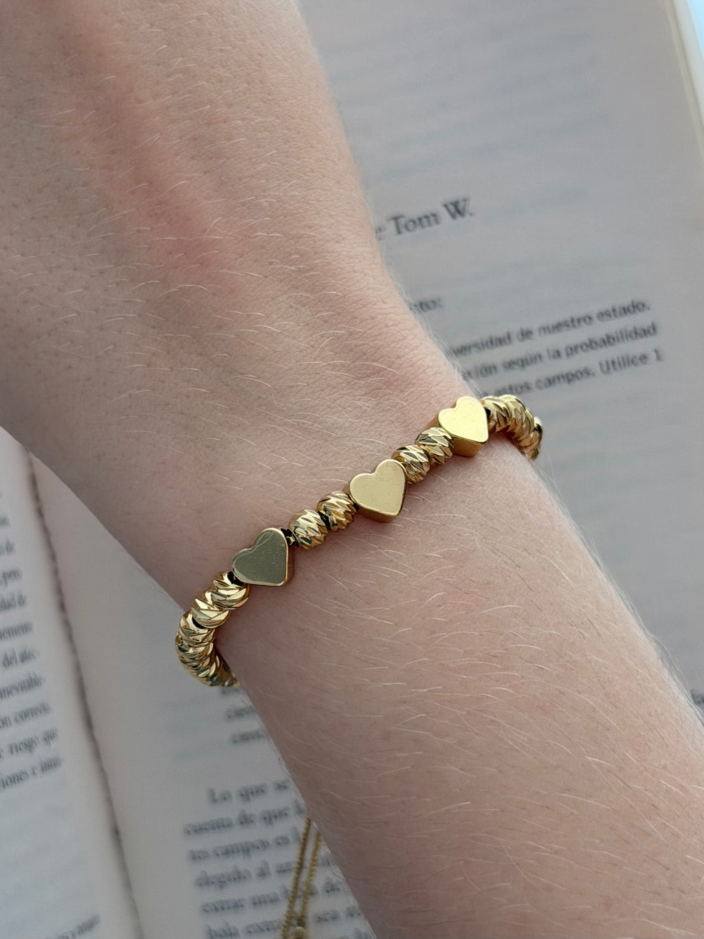 Pulsera Balin Martillado #6 Hawai Graduable Rodio