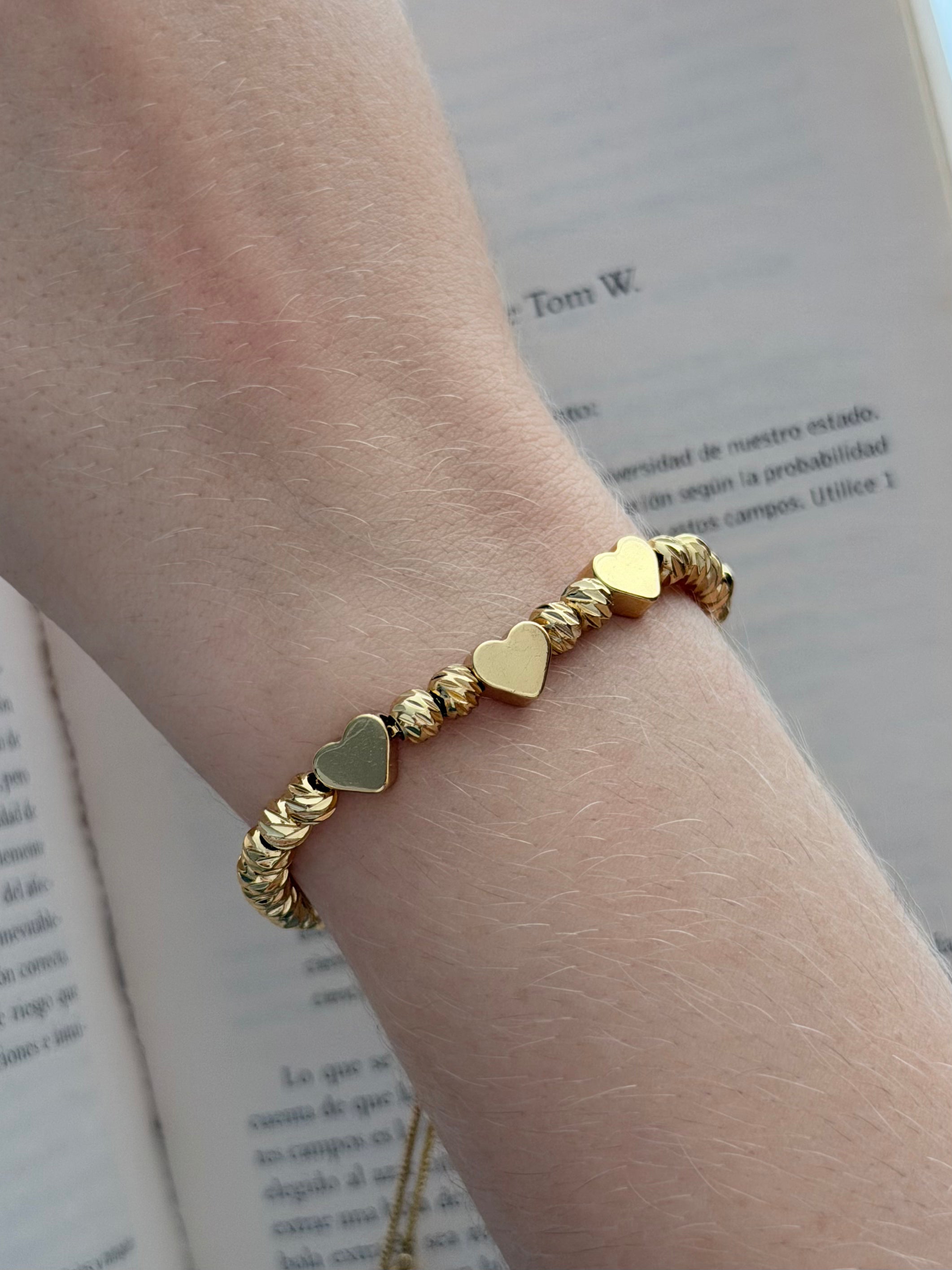 Pulsera Balin Martillado #6 Hawai Graduable Rodio