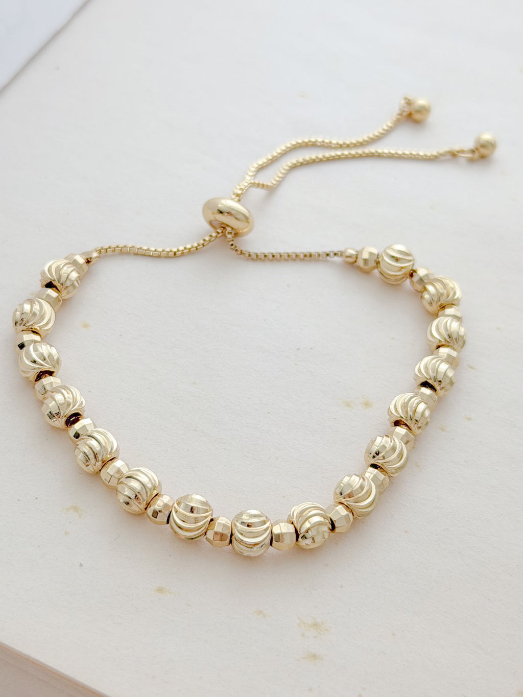 Pulsera Balin Diamantado Combinado Graduable Rodio